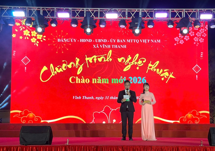 XÃ VĨNH THANH TỔ CHỨC CHƯƠNG TRÌNH NGHỆ THUẬT "CHÀO NĂM MỚI 2026"- Ảnh 1.