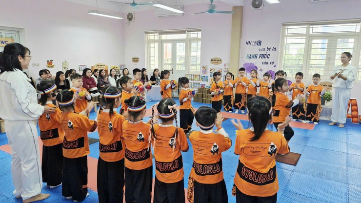 KIẾN TẬP CHUYÊN ĐỀ PHÁT TRIỂN VẬN ĐỘNG TẠI TRƯỜNG MẦM NON CHU VĂN AN – XÃ THANH TRÌ- Ảnh 4.