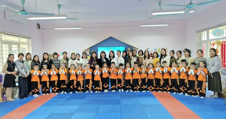 KIẾN TẬP CHUYÊN ĐỀ PHÁT TRIỂN VẬN ĐỘNG TẠI TRƯỜNG MẦM NON CHU VĂN AN – XÃ THANH TRÌ- Ảnh 5.