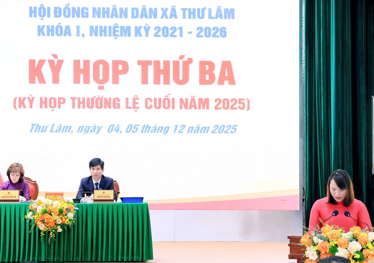 HĐND XÃ THƯ LÂM KHÓA I, NHIỆM KỲ 2021-2026 TỔ CHỨC KỲ HỌP THỨ BA (KỲ HỌP THƯỜNG LỆ CUỐI NĂM 2025)- Ảnh 14.