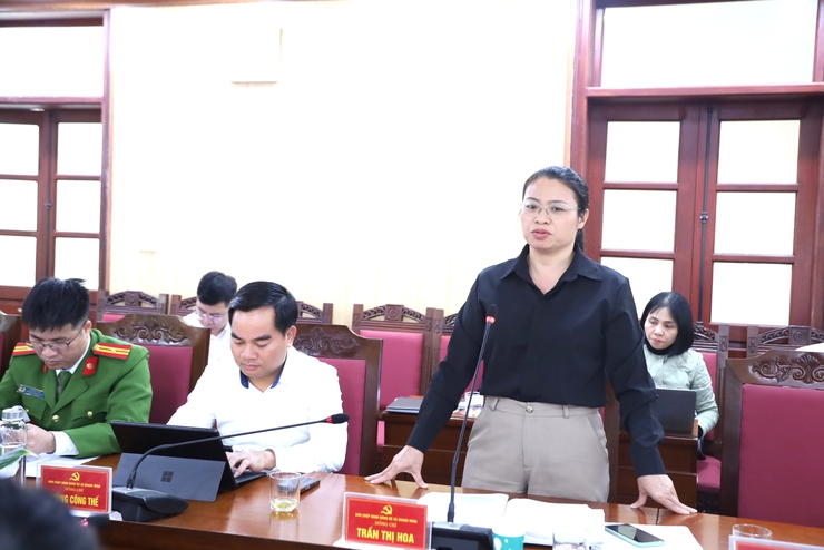 Hội nghị lần thứ Tư Ban Chấp hành Đảng bộ xã Quang Minh- Ảnh 6.