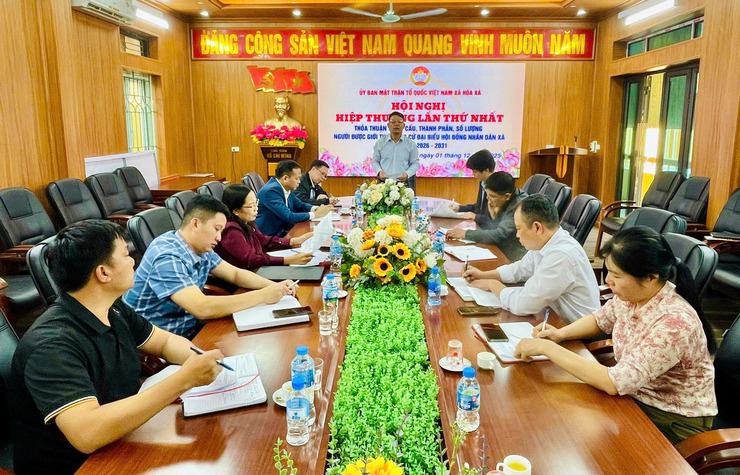 Hòa Xá triển khai hiệp thương lần thứ nhất chuẩn bị cho bầu cử đại biểu HĐND xã khóa II- Ảnh 1.