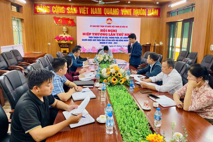 Hòa Xá triển khai hiệp thương lần thứ nhất chuẩn bị cho bầu cử đại biểu HĐND xã khóa II- Ảnh 2.