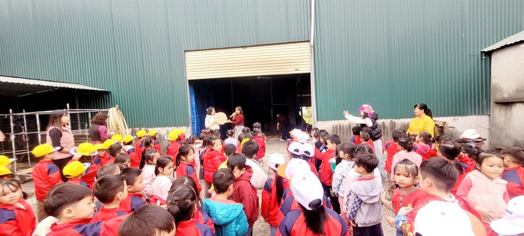 TRƯỜNG MẦM NON TRƯỜNG THỊNH TỔ CHỨC CHO TRẺ THAM QUAN LÀNG NGHỀ TRUYỀN THỐNG MÂY TRE ĐAN ĐỐNG VŨ- Ảnh 6.