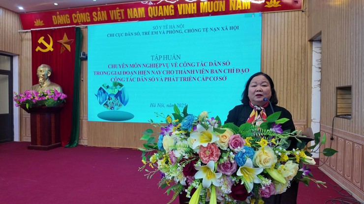 Tập huấn chuyên môn nghiệp vụ về công tác dân số cho thành viên Ban chỉ đạo công tác dân số và phát triển cấp cơ sở- Ảnh 1.