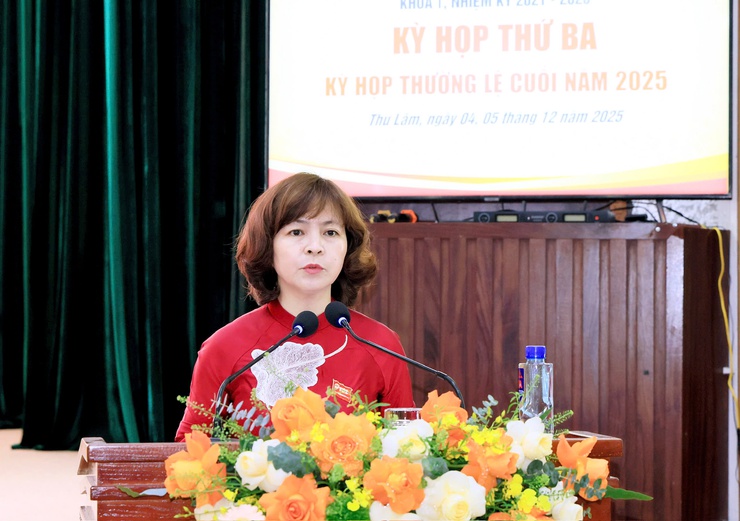 HĐND XÃ THƯ LÂM KHÓA I, NHIỆM KỲ 2021-2026 TỔ CHỨC THÀNH CÔNG KỲ HỌP THỨ BA (KỲ HỌP THƯỜNG LỆ CUỐI NĂM 2025)- Ảnh 16.