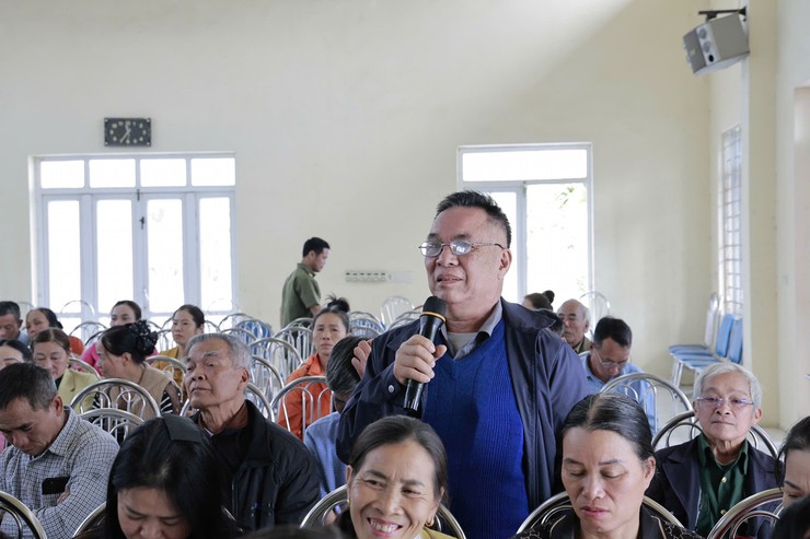 Xã Đa Phúc - Đồng chí Nguyễn Hồng Minh – Bí thư Đảng ủy, Chủ tịch HĐND xã tiếp xúc cử tri- Ảnh 2.