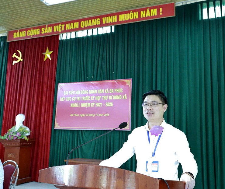 Xã Đa Phúc - Đồng chí Nguyễn Hồng Minh – Bí thư Đảng ủy, Chủ tịch HĐND xã tiếp xúc cử tri- Ảnh 3.