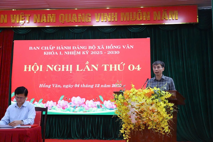 Đảng bộ xã Hồng Vân: Hội nghị Ban chấp hành Đảng bộ xã lần thứ tư: Đánh giá kết quả công tác năm 2025, quyết liệt lãnh đạo thực hiện nhiệm vụ năm 2026- Ảnh 11.