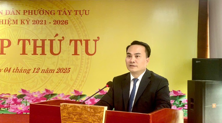 Kỳ họp thứ tư HĐND phường Tây Tựu nhiệm kỳ 2021-2026- Ảnh 4.