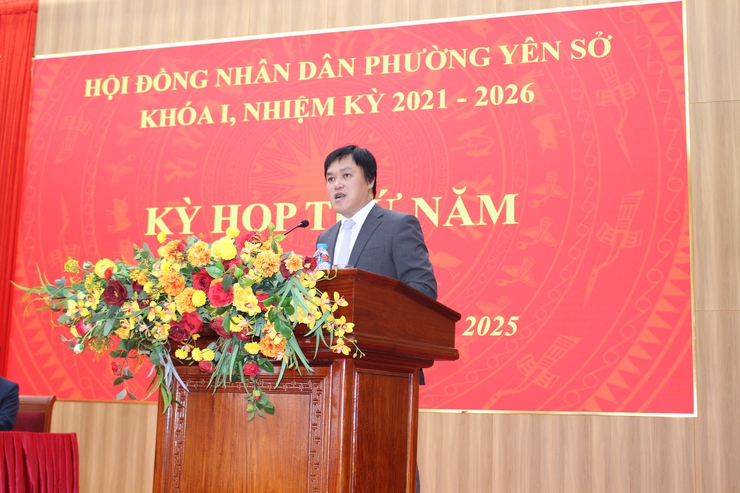 HĐND phường Yên Sở khóa I, nhiệm kỳ 2021 - 2026 tổ chức kỳ họp thứ năm thông qua nhiều nghị quyết quan trọng cho năm 2026- Ảnh 3.