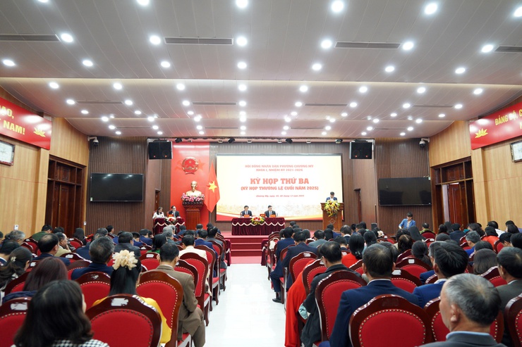 Kỳ họp thứ ba HĐND phường Chương Mỹ thành công tốt đẹp- Ảnh 1.