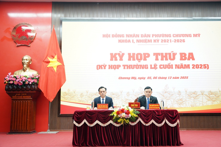 Kỳ họp thứ ba HĐND phường Chương Mỹ thành công tốt đẹp- Ảnh 2.