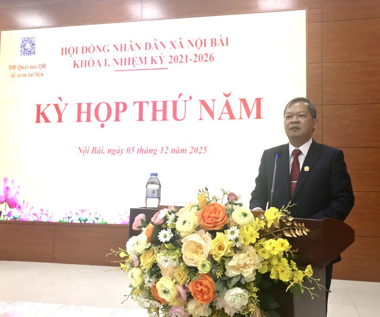 HĐND xã Nội Bài khoá 1, nhiệm kỳ 2021 – 2026 tổ chức kỳ họp thứ 5- Ảnh 1.