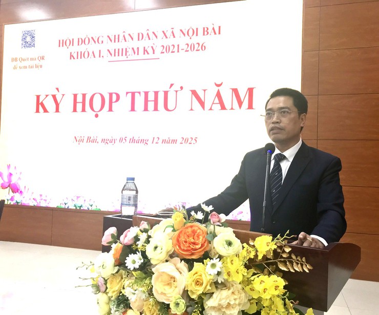 HĐND xã Nội Bài khoá 1, nhiệm kỳ 2021 – 2026 tổ chức kỳ họp thứ 5- Ảnh 2.