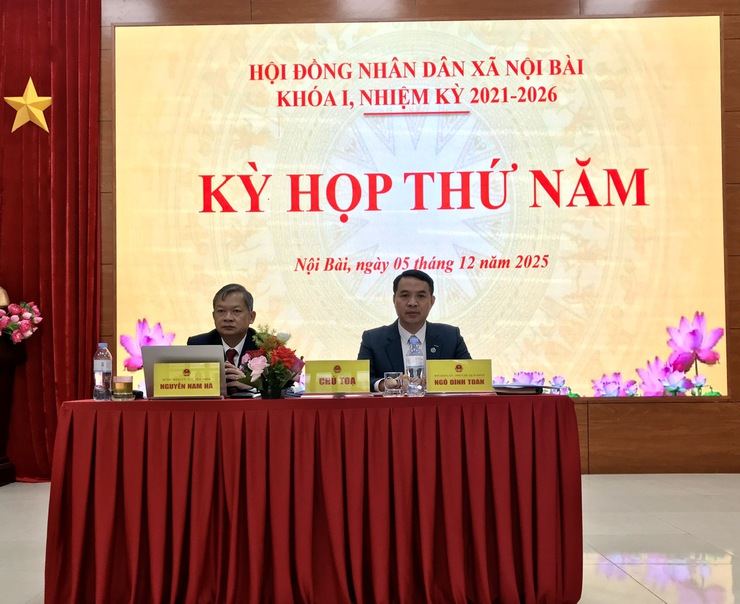 HĐND xã Nội Bài khoá 1, nhiệm kỳ 2021 – 2026 tổ chức kỳ họp thứ 5- Ảnh 3.