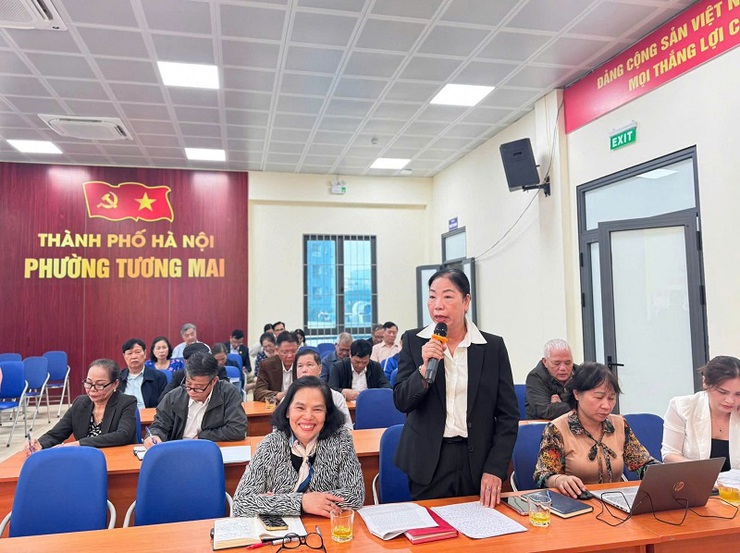 Uỷ ban Mặt trận Tổ quốc phường Tương Mai tổ chức Hội nghị phản biện xã hội với dự thảo báo cáo kết quả phát triển kinh tế - Xã hội, An ninh - Quốc phòng năm 2025, phương hướng nhiệm vụ trọng tâm năm 2026- Ảnh 1.