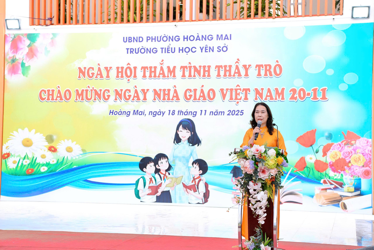 Trường Tiểu học Yên Sở long trọng tổ chức Ngày hội thắm tình thầy trò chào mừng kỷ niệm 43 năm Ngày Nhà giáo Việt Nam 20/11- Ảnh 2.