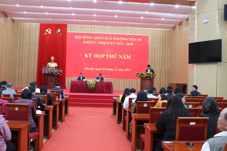HĐND phường Yên Sở khóa I, nhiệm kỳ 2021 - 2026 tổ chức kỳ họp thứ năm thông qua nhiều nghị quyết quan trọng cho năm 2026- Ảnh 2.