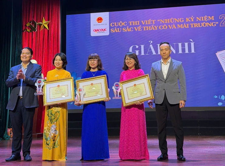 Cô giáo Quách Thị Phương Thanh (TH Đại Yên) đạt giải Nhì cuộc thi viết “Những kỷ niệm sâu sắc về Thầy, Cô và mái trường"- Ảnh 1.