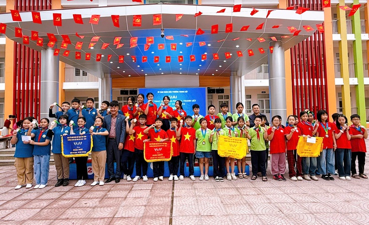 Sôi nổi môn kéo co tại Giải thể thao học sinh phường Thanh Liệt- Ảnh 6.