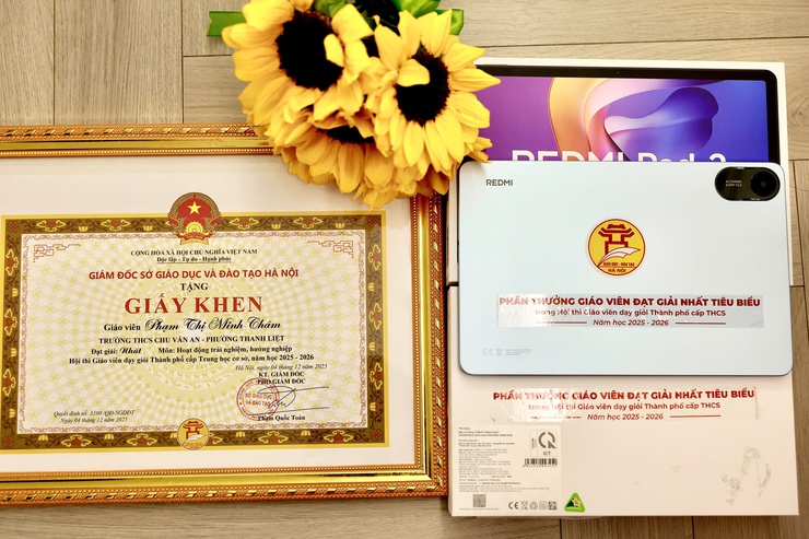 SỞ GIÁO DỤC VÀ ĐÀO TẠO THÀNH PHỐ HÀ NỘI VINH DANH GIÁO VIÊN ĐẠT GIẢI NHẤT HỘI THI GIÁO VIÊN GIỎI CẤP THÀNH PHỐ - NIỀM TỰ HÀO CỦA TRƯỜNG THCS CHU VĂN AN – PHƯỜNG THANH LIỆT- Ảnh 4.