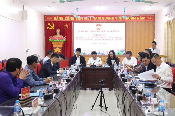 Xã Mê Linh: Hội nghị hiệp thương lần thứ nhất chuẩn bị công tác bầu cử đại biểu Hội đồng nhân dân xã nhiệm kỳ 2026 - 2031- Ảnh 1.