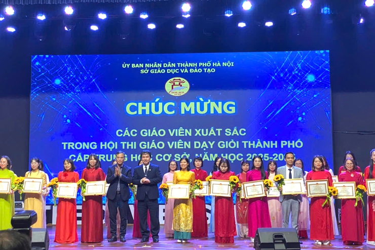 04 giáo viên xã Quang Minh đạt giải tại Hội thi giáo viên dạy giỏi cấp thành phố năm học 2025-2026 - Ảnh 1.