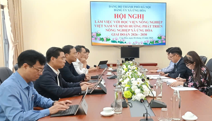 HỌC VIỆN NÔNG NGHIỆP VIỆT NAM THĂM VÀ ĐỊNH HƯỚNG PHÁT TRIỂN NÔNG NGHIỆP TẠI ỨNG HOÀ- Ảnh 3.