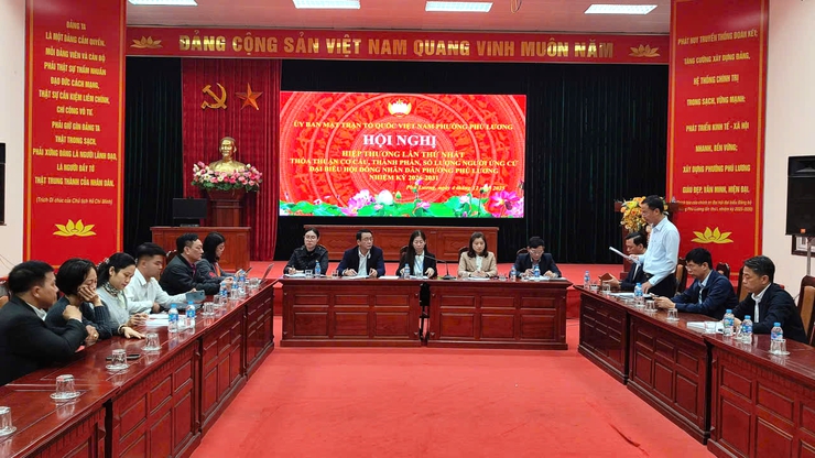 Phường Phú Lương tổ chức hội nghị hiệp thương lần thứ Nhất dự kiến cơ cấu, thành phần và số lượng người ứng cử đại biểu HĐND phường, nhiệm kỳ 2026 – 2031- Ảnh 1.