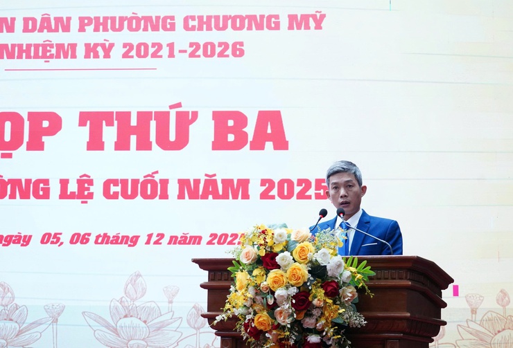 Kỳ họp thứ ba HĐND phường Chương Mỹ thành công tốt đẹp- Ảnh 4.