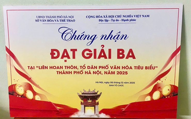 TỔ DÂN PHỐ TRIỀU KHÚC ĐẠT GIẢI BA TẠI CHUNG KHẢO LIÊN HOAN THÔN, TỔ DÂN PHỐ VĂN HÓA TIÊU BIỂU THÀNH PHỐ HÀ NỘI NĂM 2025- Ảnh 2.