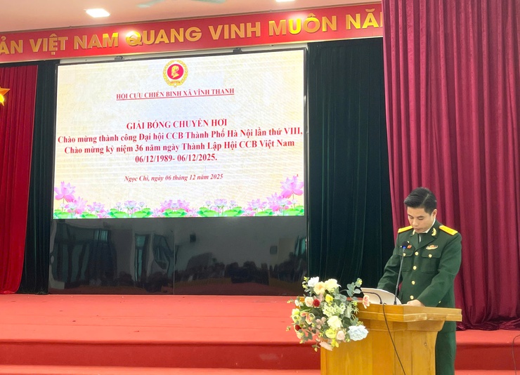 KHAI MẠC VÀ TRAO GIẢI BÓNG CHUYỀN HƠI NAM HỘI CCB XÃ VĨNH THANH NĂM 2025.- Ảnh 5.