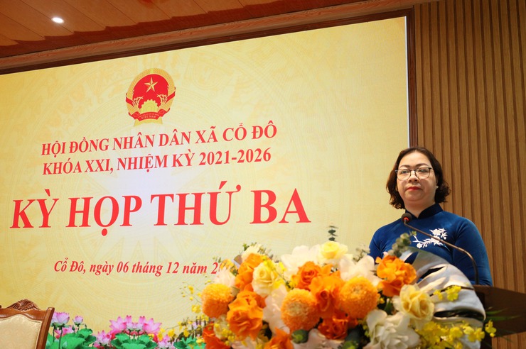 HĐND xã Cổ Đô khóa XXI tổ chức Kỳ họp thứ Ba – Kỳ họp cuối năm 2025- Ảnh 2.