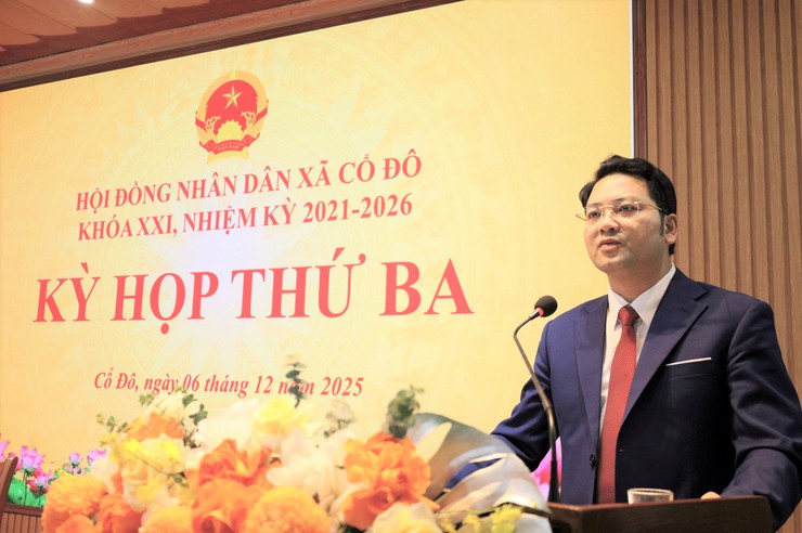 HĐND xã Cổ Đô khóa XXI tổ chức Kỳ họp thứ Ba – Kỳ họp cuối năm 2025- Ảnh 4.