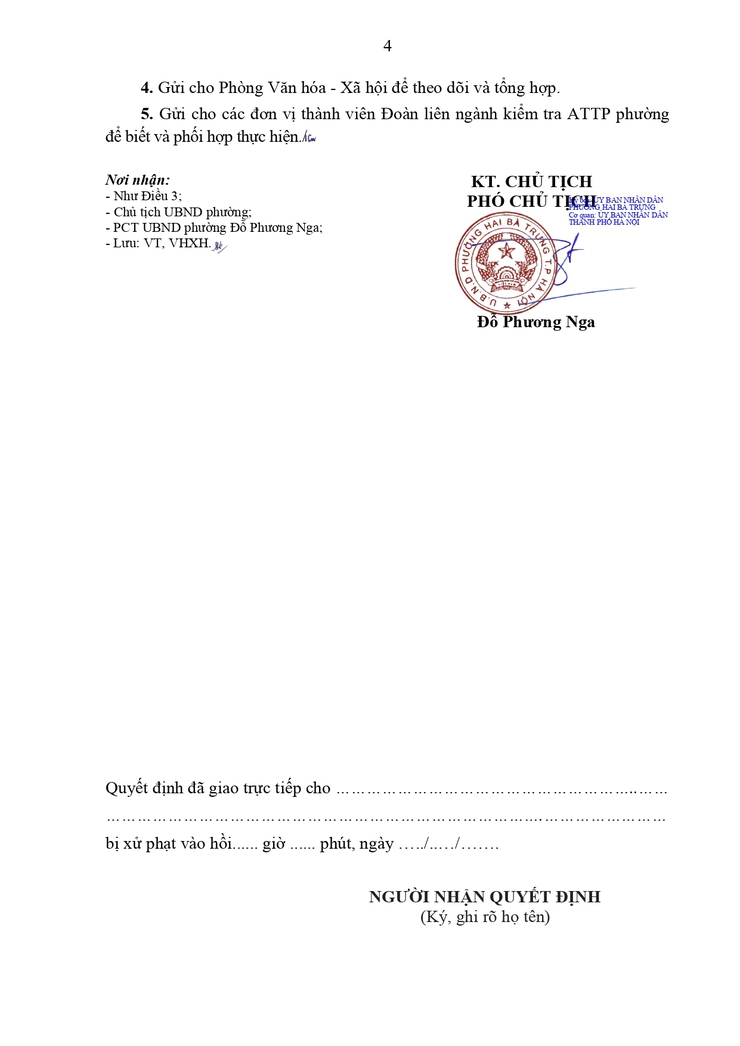 Xử phạt vi phạm hành chính đối với tổ chức Công ty TNHH bánh ngọt Tam Anh - Địa chỉ trụ sở chính: tầng 1, tầng 3 số nhà 45 phố Tuệ Tĩnh, phường Nguyễn Du, quận Hai Bà Trưng - Ảnh 4.