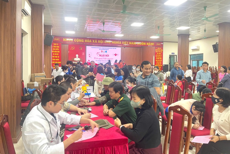 XÃ VĨNH THANH TỔ CHỨC NGÀY HỘI HIẾN MÁU TÌNH NGUYỆN NĂM 2025- Ảnh 1.