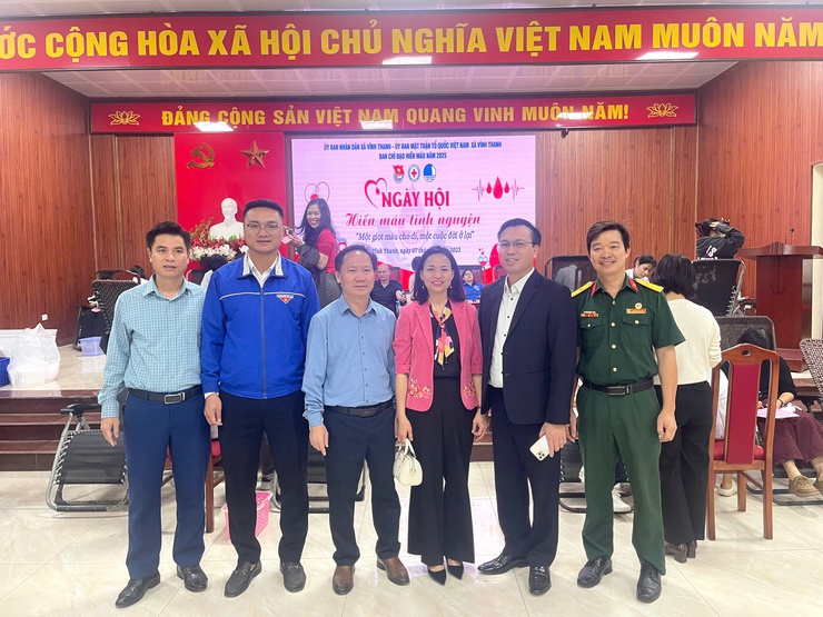XÃ VĨNH THANH TỔ CHỨC NGÀY HỘI HIẾN MÁU TÌNH NGUYỆN NĂM 2025- Ảnh 3.