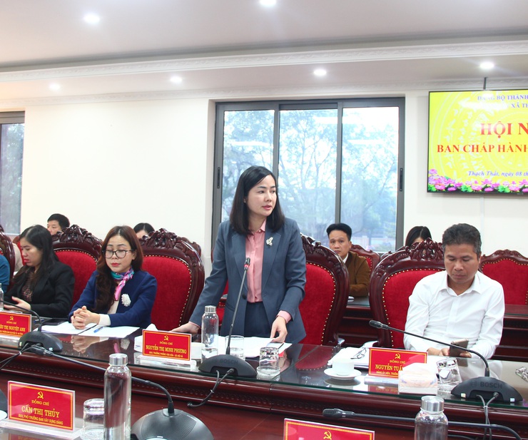 Xã Thạch Thất tổ chức Hội nghị Ban Chấp hành Đảng bộ lần thứ tư- Ảnh 6.