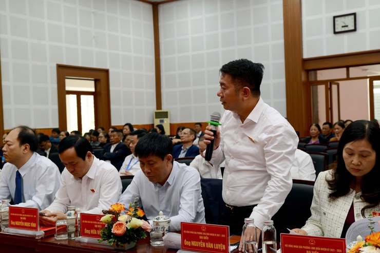 Hội đồng nhân dân lâm thời Phường Long Biên, nhiệm kỳ 2021-2026 tổ chức thành công kỳ họp thứ ba- Ảnh 8.