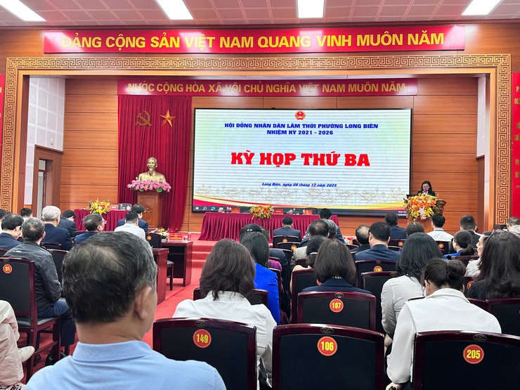 Hội đồng nhân dân lâm thời Phường Long Biên, nhiệm kỳ 2021-2026 tổ chức thành công kỳ họp thứ ba- Ảnh 5.