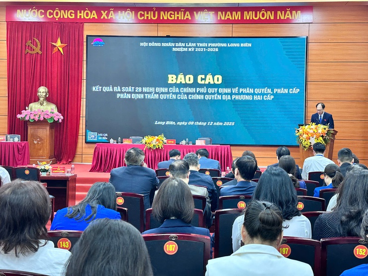 Hội đồng nhân dân lâm thời Phường Long Biên, nhiệm kỳ 2021-2026 tổ chức thành công kỳ họp thứ ba- Ảnh 4.