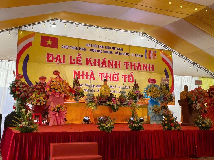  CHÙA THIÊN MINH - ĐẠI LỄ KHÁNH THÀNH NHÀ THỜ TỔ- Ảnh 1.