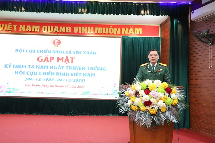Hội CCB xã Yên Xuân tổ chức gặp mặt kỷ niệm 36 năm ngày thành lập Hội CCB Việt Nam (06/12/1989 – 06/12/2025)- Ảnh 4.