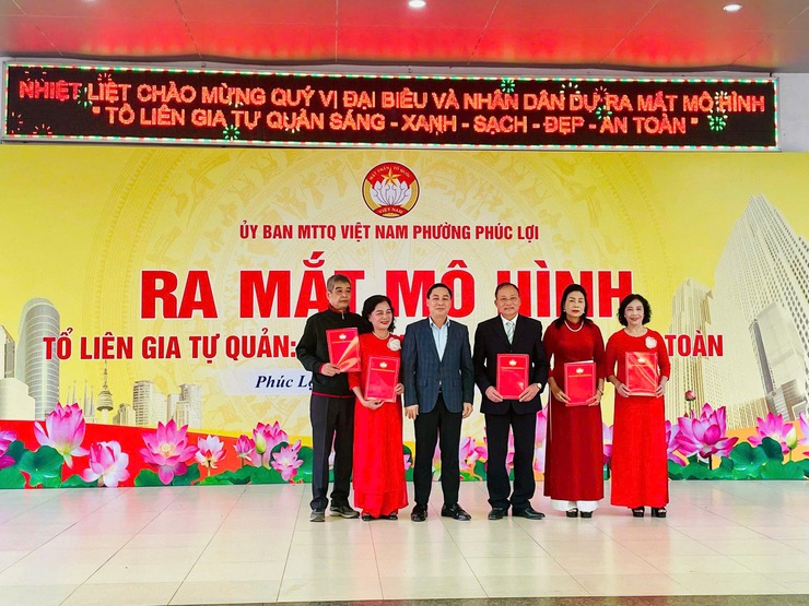 Ra mắt mô hình “ Tổ liên gia tự quản sáng - xanh - sạch - đẹp - an toàn”  - Ảnh 1.