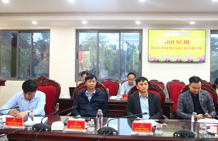 Xã Thạch Thất tổ chức Hội nghị Ban Chấp hành Đảng bộ lần thứ tư- Ảnh 4.