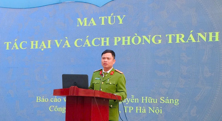 1.800 học sinh Trường THPT Đông Mỹ được tuyên truyền về tác hại của Ma tuý- Ảnh 3.