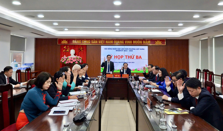 Kỳ họp thứ Ba (kỳ họp thường lệ cuối năm 2025) Hội đồng nhân dân lâm thời phường Việt Hưng, nhiệm kỳ 2021-2026- Ảnh 6.