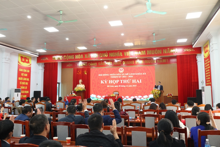 HĐND xã Mê Linh khóa XX tổ chức Kỳ họp thứ Hai quyết định nhiều nội dung quan trọng- Ảnh 10.