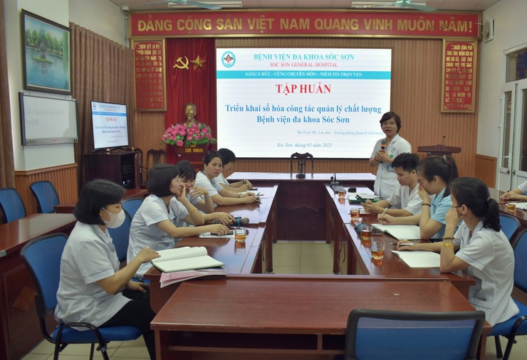 Phòng Quản lý chất lượng – trụ cột cải tiến Bệnh viện đa khoa Sóc Sơn- Ảnh 1.